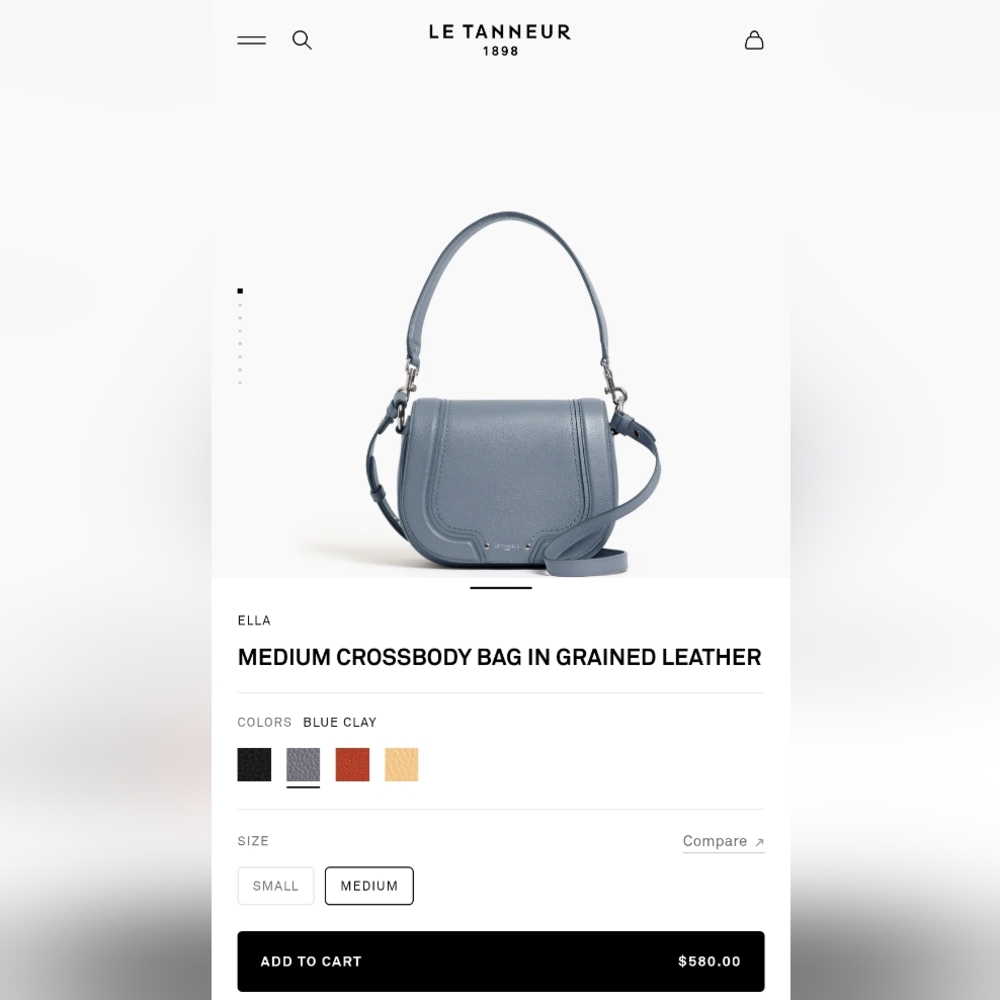 GENUINE LEATHER CROSSBODY BAG in Olive Green